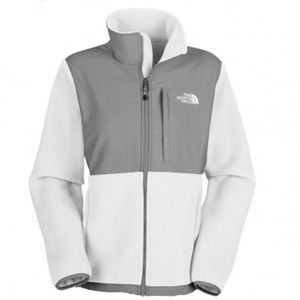 The North Face Denali Fleece Jacket - Women's TNF White/High Rise Grey